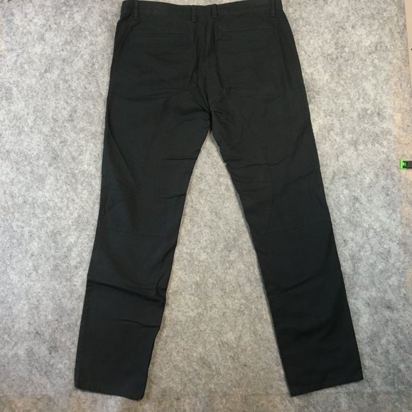 Urban Outfitters Standard Cloth Jeans 36 Mens Jet Black Riding Straight Tapered - Picture 13 of 14